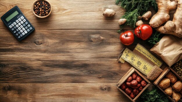 Разложенные ингредиенты на столе